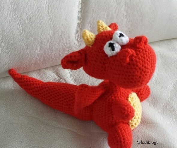 Yaki the dragon crochet, a fun project